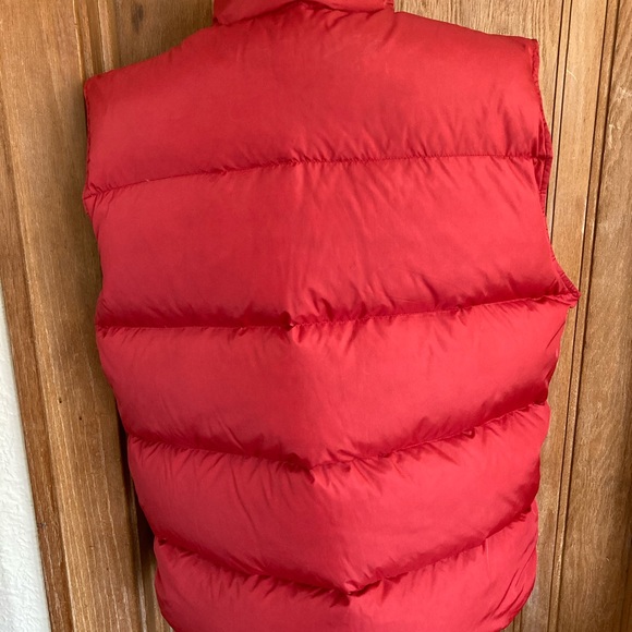 Vintage LLBean Red Down Puffer Vest Men’s Size Large - Picture 4 of 9